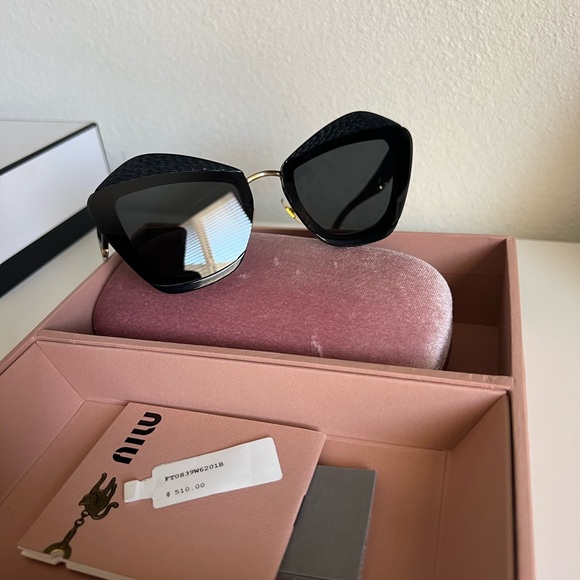 Miu Miu Black Sunglasses - Picture 1 of 10